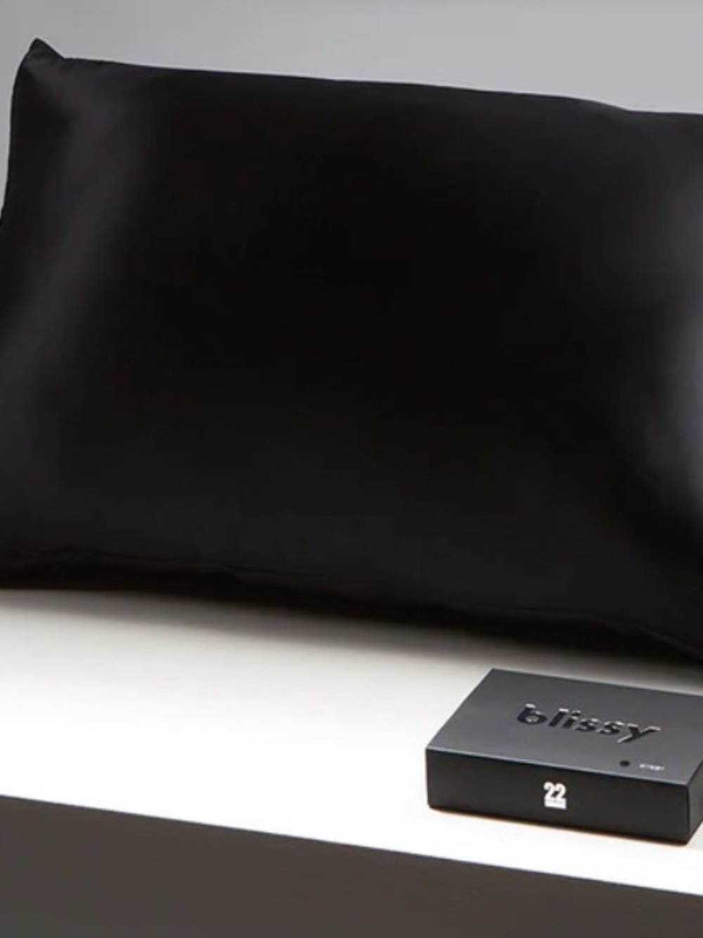 NIB Blissy Black Silk Pillowcase - Luxury Sleep Pillowcase